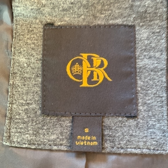 3-$30 OBR grey and mustard colored size small blazer - Picture 5 of 7